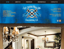 Tablet Screenshot of jandrcustomwalls.com